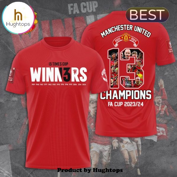 Manchester United 13 FA Cup Champions Red Hoodie