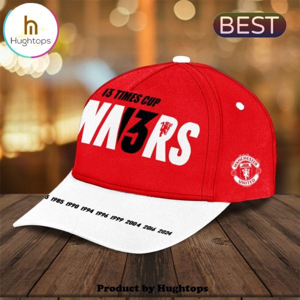 Manchester United 13 Times Cup 2024 Red Cap