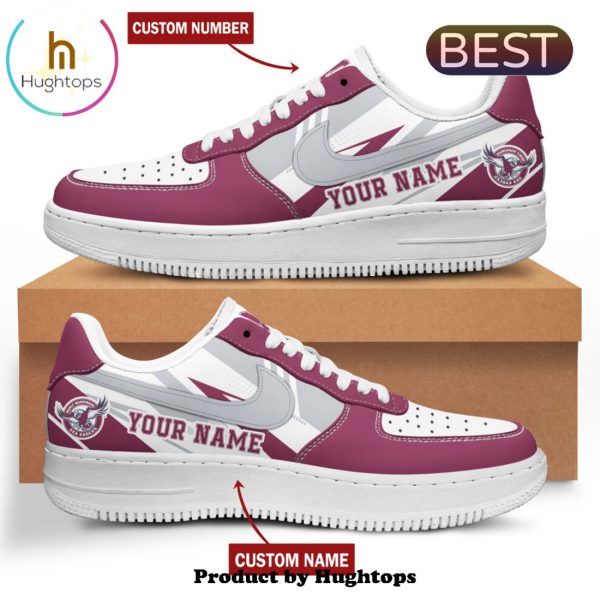 Manly Sea Eagles Sneakers Custom Name White Air Force 1