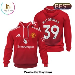 McTominay Manchester United Men’s Champions Hoodie – Red