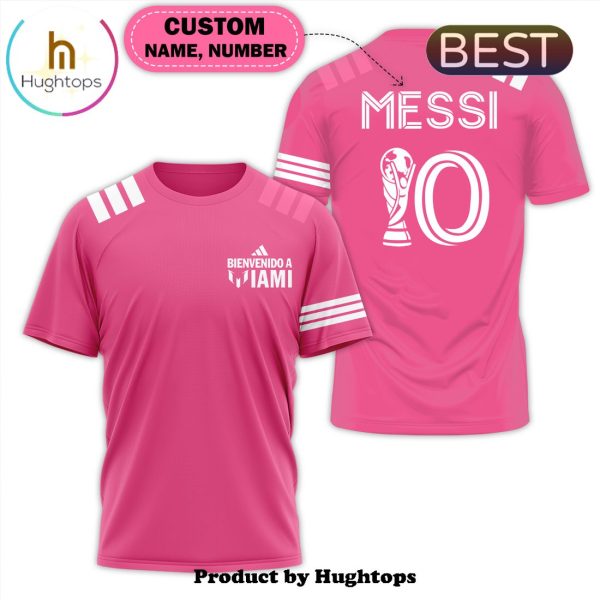 Men’s Inter Miami CF Custom Messi Pink Hoodie