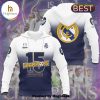 Men’s Real Madrid London 15 Galaxy Navy Hoodie