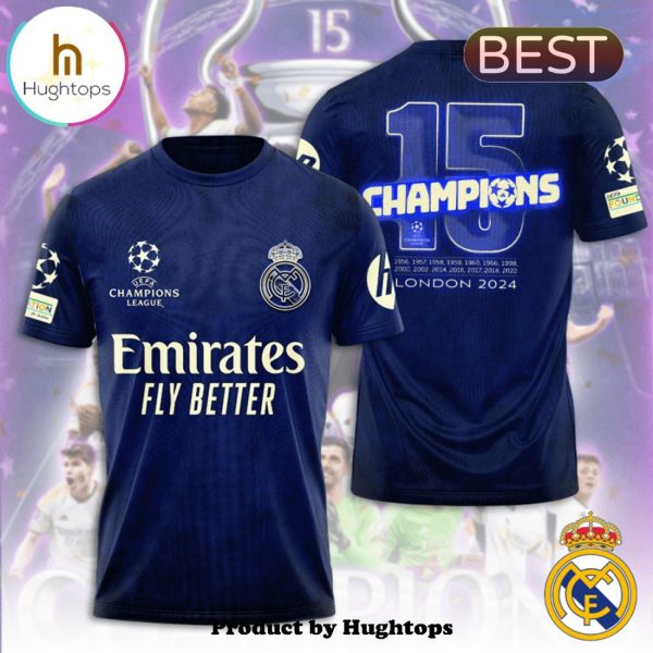 Men’s Real Madrid London 15 Galaxy Navy Hoodie