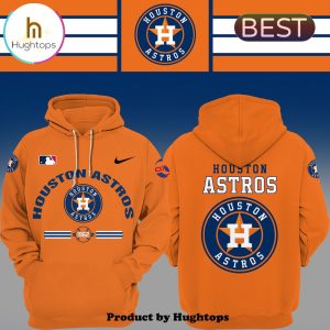 MLB Houston Astros 2024 Orange Hoodie, Cap