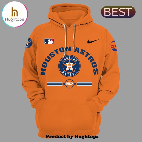 MLB Houston Astros 2024 Orange Hoodie, Cap