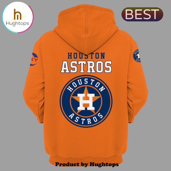 MLB Houston Astros 2024 Orange Hoodie, Cap