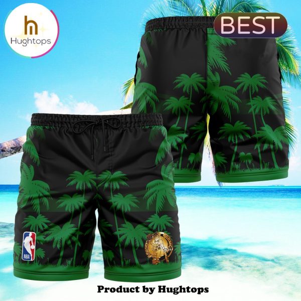 NBA 2024 Boston Celtics Finals Champions Palm Tree Hawaiian Shirt