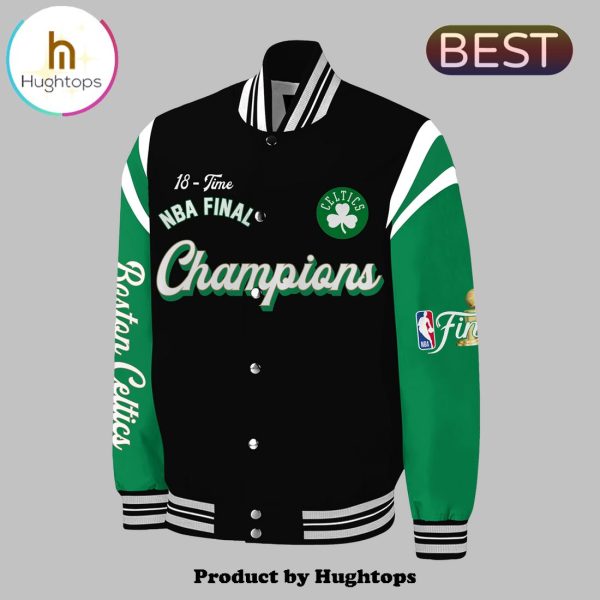 NBA Boston Celtics 18-Time 2024 Finals Champions Baseball Jacket