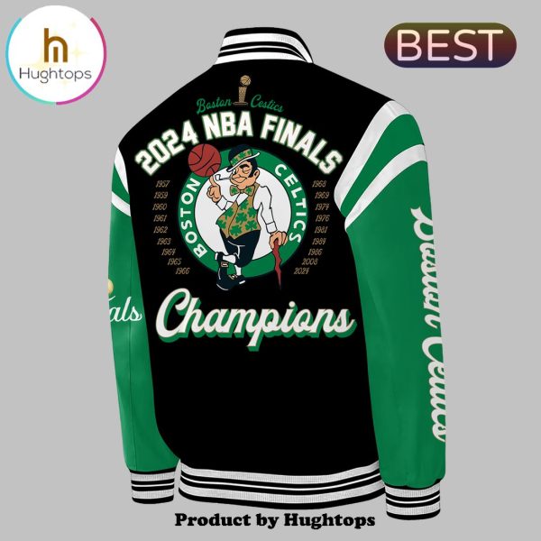 NBA Boston Celtics 18-Time 2024 Finals Champions Baseball Jacket