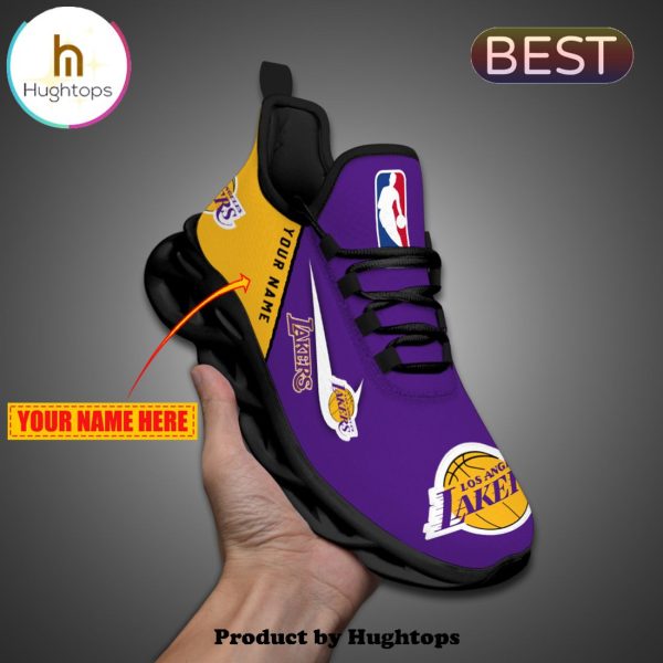 NBA Los Angeles Lakers Custom Purple Max Soul Shoes