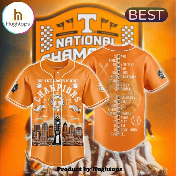 NCAA Tennessee 2024 Baseball Champion Orange Baseball Jersey