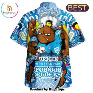 New South Wales Blues Funny Army Rugby For Life Hawaiian Shirt