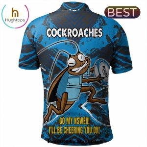 New South Wales Funny Cockroaches Tough Fan Rugby Polo Shirt