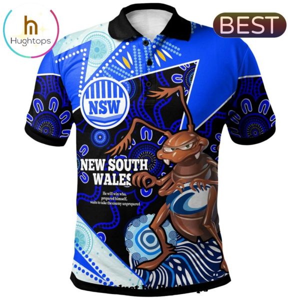 New South Wales Special Tough Fan Rugby For Life Polo Shirt