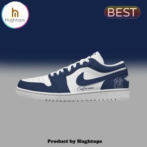 New York Yankees Custom Name For Fans Air Jordan 1 Hightop Shoes