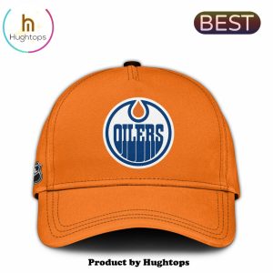 NHL Edmonton Oilers Personalized Champions 2024 Orange Classic Cap