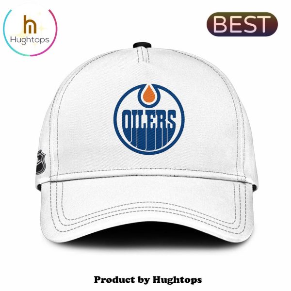 NHL Edmonton Oilers Personalized Champions 2024 White Classic Cap