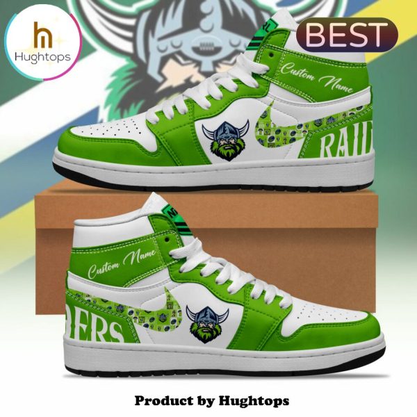 NRL Canberra Raiders Custom Name Air Jordan 1 Hightop Shoes