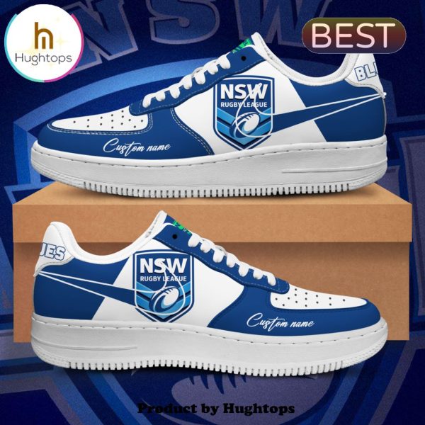 NRL New South Wales Blues Custom State Of Origin Air Force 1 Shoes