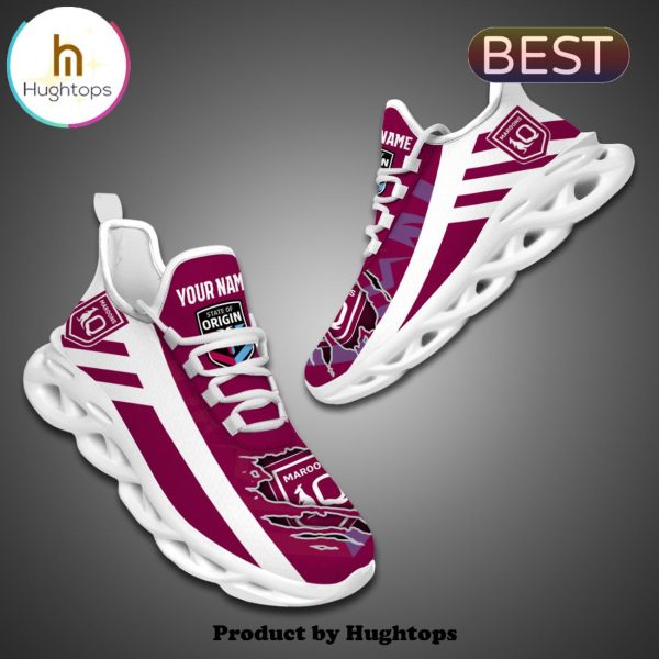 NRL Queensland Maroons Custom 2024 Max Soul Shoes