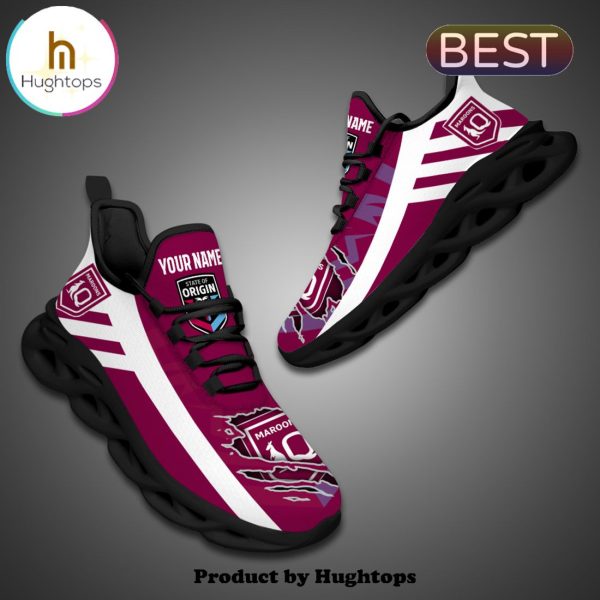 NRL Queensland Maroons Custom 2024 Max Soul Shoes