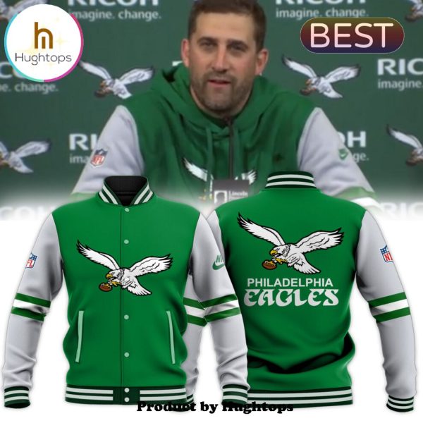 Philadelphia Eagles NFL 2024 Green Specialized Baseball Jacket