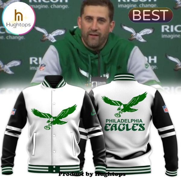 Philadelphia Eagles NFL 2024 White Limited Baseball Jacket