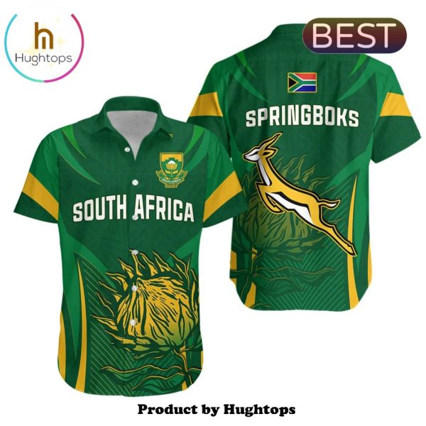 Premium Springboks South Africa Rugby Green Hawaiian Shirt