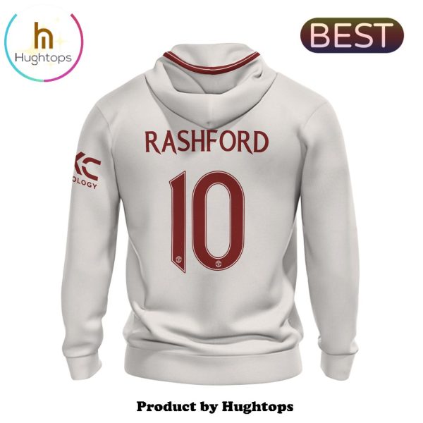 Rashford Manchester United Premier Champions White Hoodie