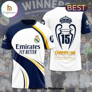 Real Madrid 15 Champion Specialized London 2024 Hoodie