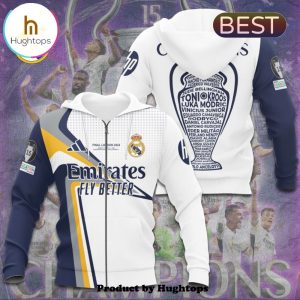 Real Madrid 15th Champions Cup Team Style Hoodie