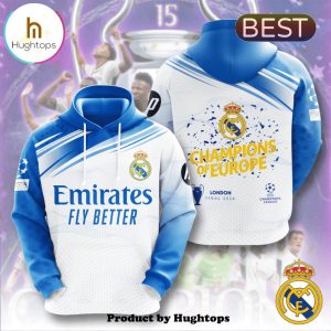 Real Madrid 2024 Champions Of Europe Home Hoodie