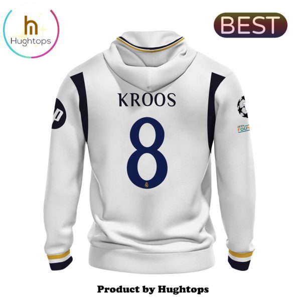 Real Madrid Kroos 24 25 Men’s Home White Hoodie