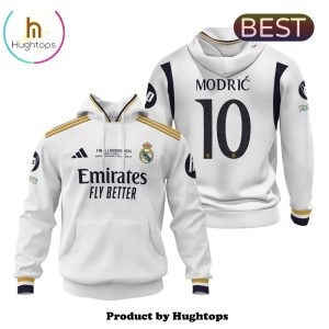 Real Madrid Luka Modric 24 25 Men’s Home White Hoodie