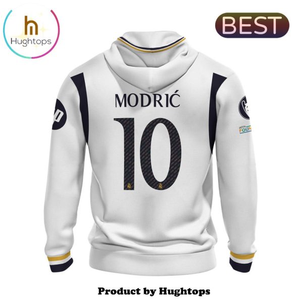 Real Madrid Luka Modric 24 25 Men’s Home White Hoodie