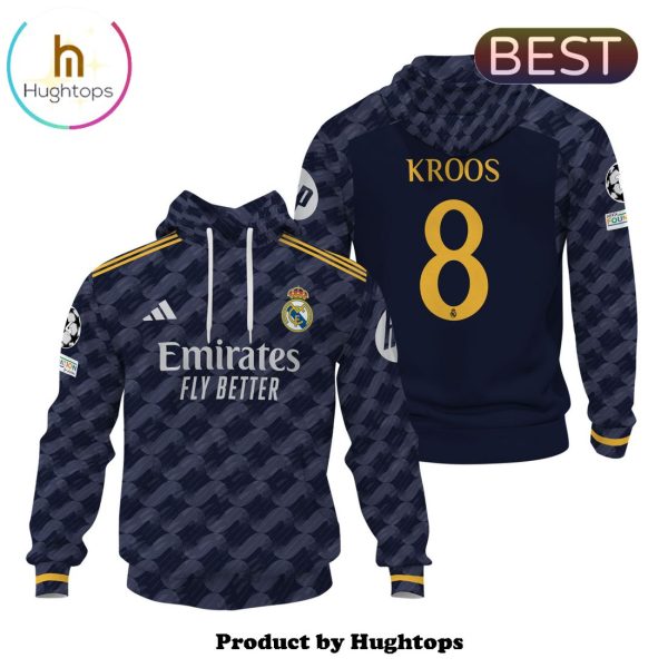 Real Madrid Men’s Kroos 24 25 Men’s Home White Hoodie