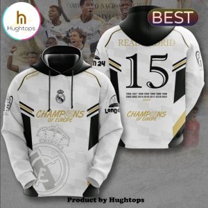 Real Madrid Specialized 15 Champions Of Europe Hoodie