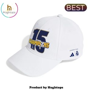 Real Madrid UCL Champions 15 LONDON24 White Classic Cap
