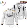 Real Madrid Toni Kroos 24 25 Men’s Home White Hoodie