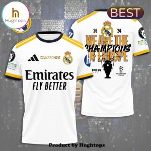 Real Madrid We Are The Champions Of Europe Hoodie – White