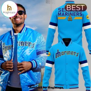 Seattle Mariners Baseball Team Blue Edition Baseball Jacket