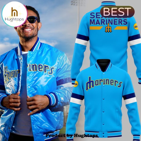 Seattle Mariners Baseball Team Blue Edition Baseball Jacket