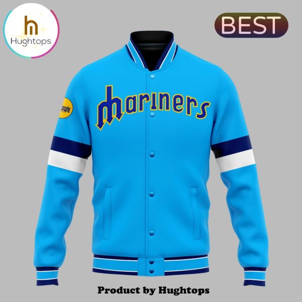 Seattle Mariners Baseball Team Blue Edition Baseball Jacket