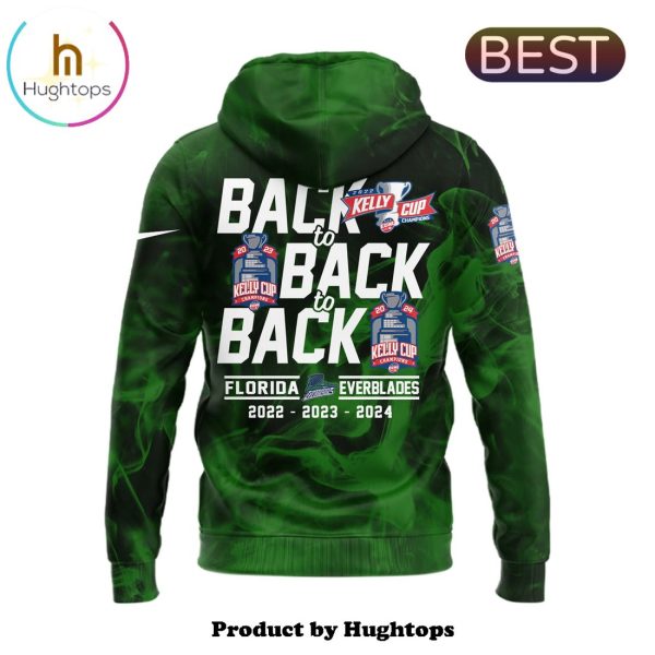 Special Florida Everblades Champions Green Hoodie