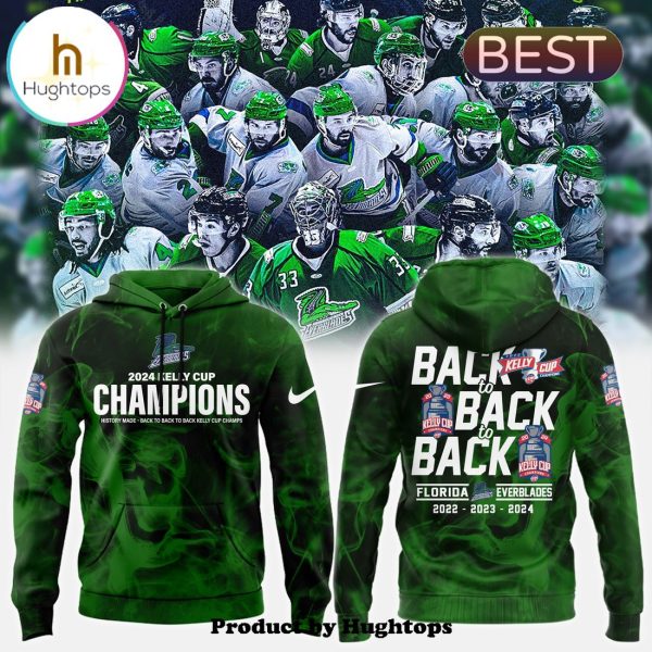 Special Florida Everblades Champions Green Hoodie, Jogger, Cap