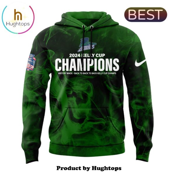 Special Florida Everblades Champions Green Hoodie, Jogger, Cap