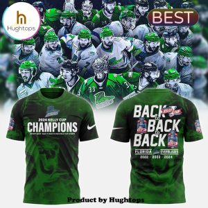 Special Florida Everblades Champions Green T-Shirt, Jogger, Cap