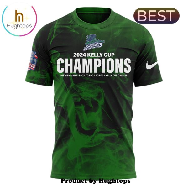 Special Florida Everblades Champions Green T-Shirt, Jogger, Cap