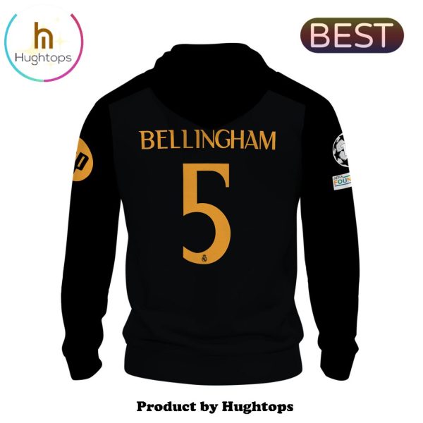 Special Real Madrid Bellingham 24 25 Home Black Hoodie