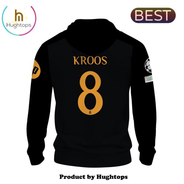 Special Real Madrid Kroos 24 25 Home Black Hoodie